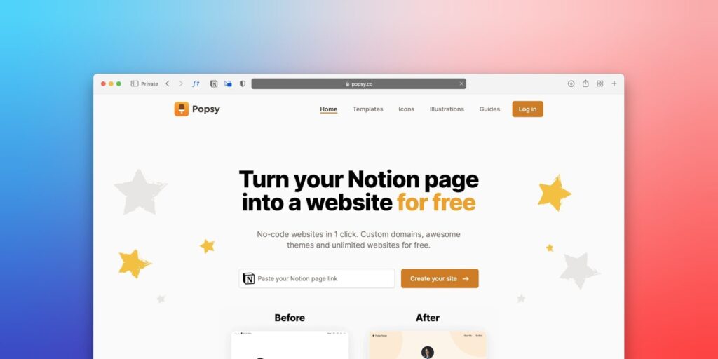 notion page